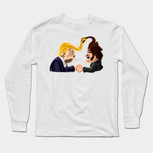 Donald Trump x Javier Milei hair duel Long Sleeve T-Shirt